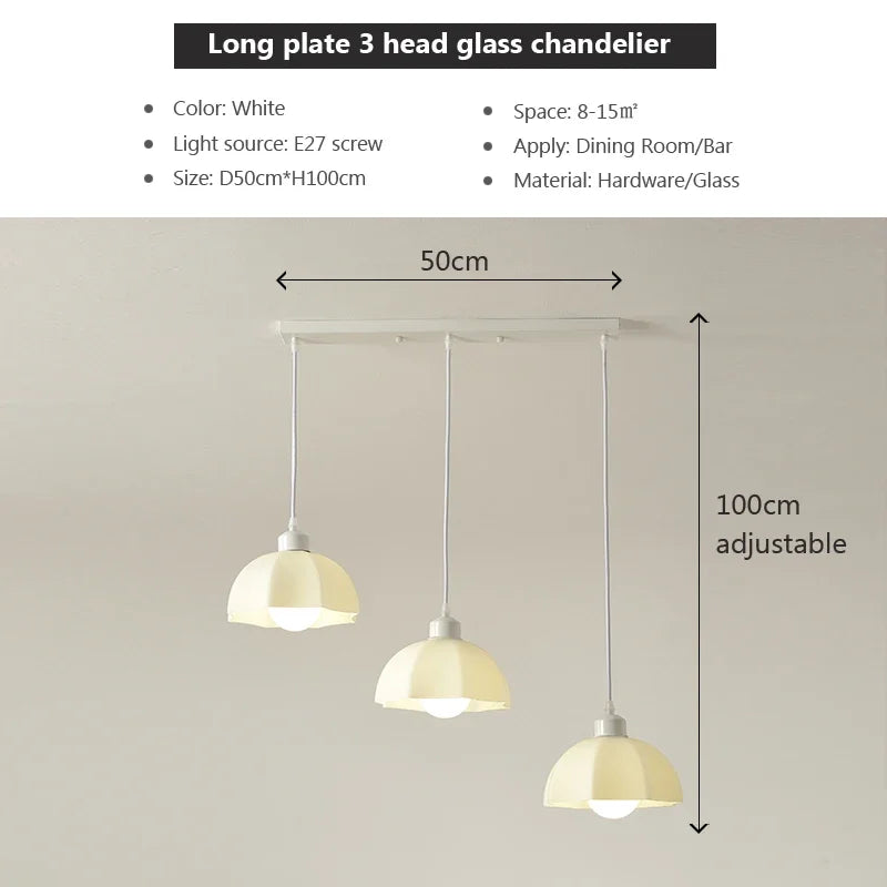 Decorbites™ Elegante LED-Hängelampe in Creme für das Esszimmer