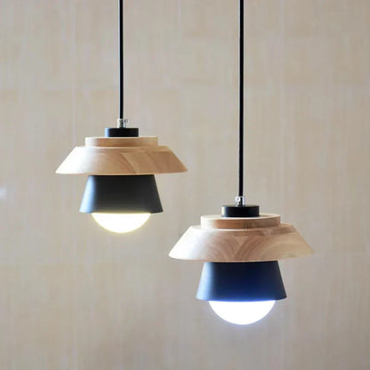 Nordic Macaron Wood Pendant Light