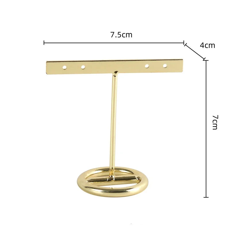 Decorbites™ Golden Geometrisches Schmuckdisplay-Regal – Desktop-Aufbewahrung & Heimdekoration