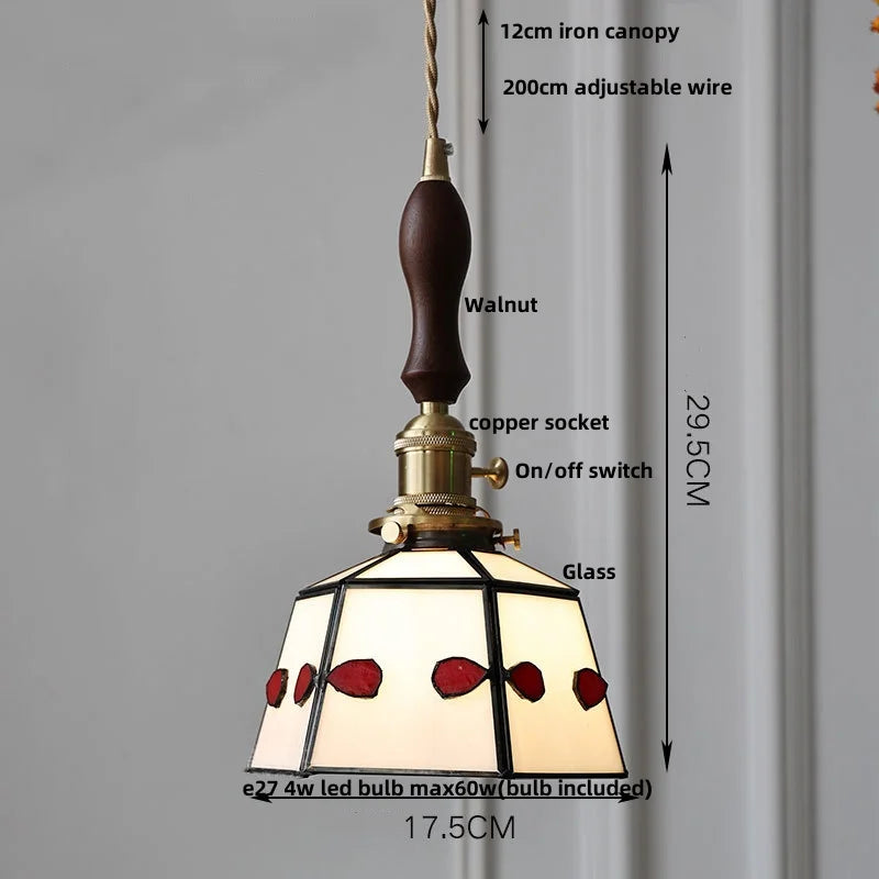 Decorbites™ Bunte Glas Tiffany-Stil LED-Hängeleuchte, moderne Hängelampe