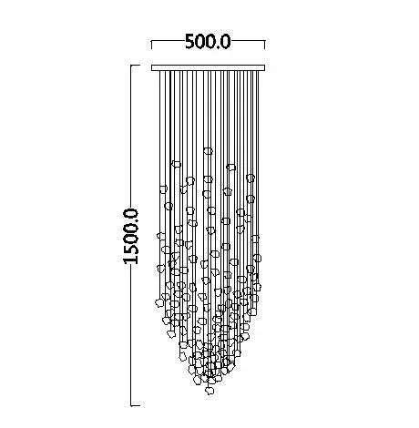 Modern Crystal Staircase Chandelier