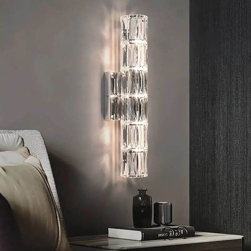 Decorbites™ Kristall-Wandleuchte: Nordisches LED-Luxusdesign, Kunstgold/Chrom für Wohnzimmer, Schlafzimmer