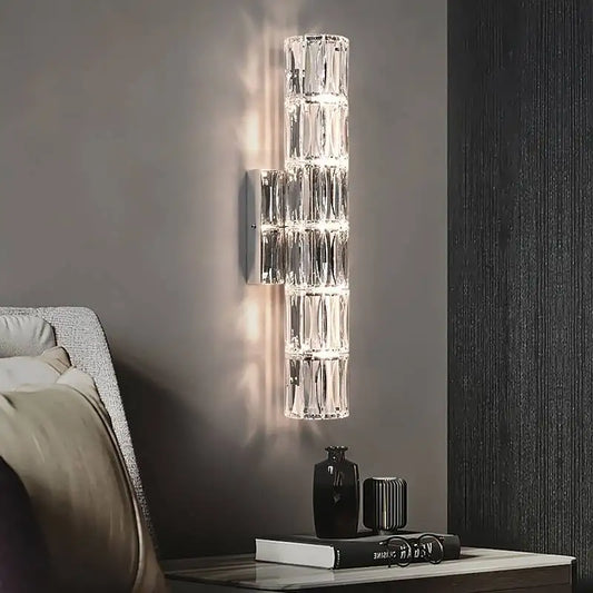 Decorbites™ Kristall-Wandleuchte: Nordisches LED-Luxusdesign, Kunstgold/Chrom für Wohnzimmer, Schlafzimmer