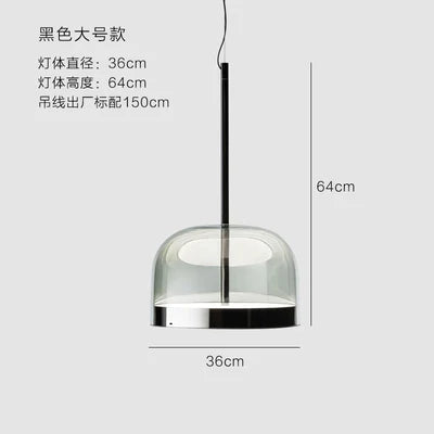 DecorBites™ Equatore Glass Pendant Light for Modern Dining Room Decor and Luxury Loft House