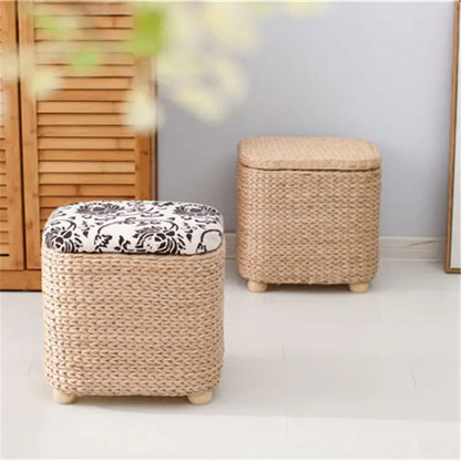 DecorBites™ 3-in-1 Storage Stool: Footrest, Shoe Organizer, and Convenient Seat