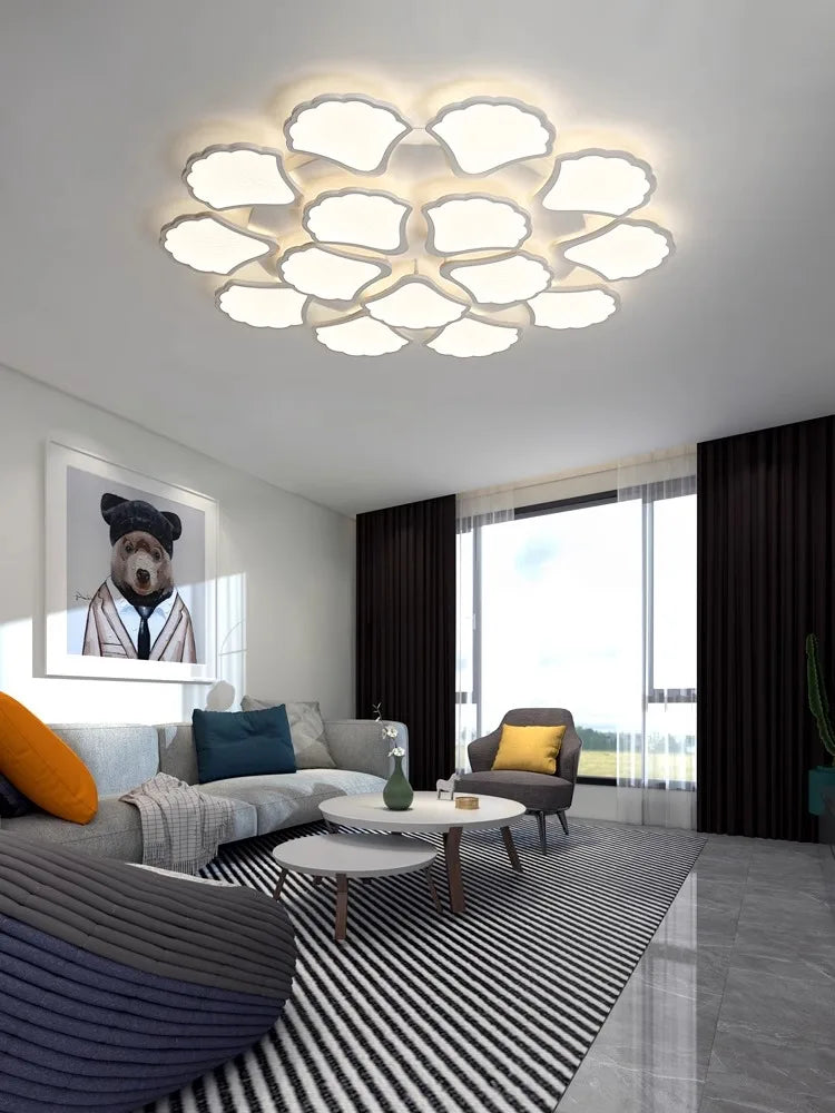 Decorbites™ Ginkgo Biloba LED-Deckenleuchte dimmbar minimalistisch modernes Innenleuchtenarmatur