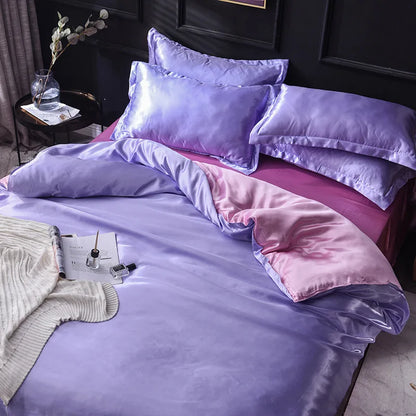 Decorbites™ Ice Rayon Satin Bettwäsche-Set: Kühlend, weich, sommerlicher Komfort für Einzel- bis Doppelbett