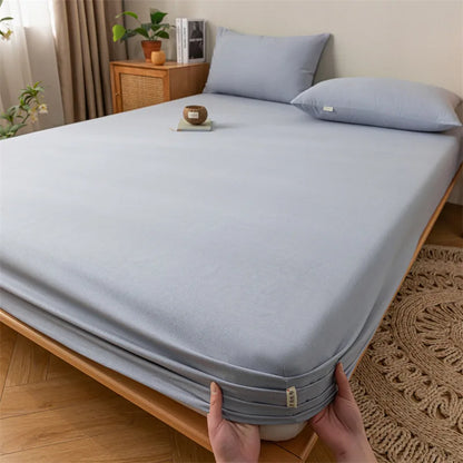 Decorbites™ Grobe Baumwoll-Bettwäsche für Queensize mit Spannbettlaken und Kissenbezügen