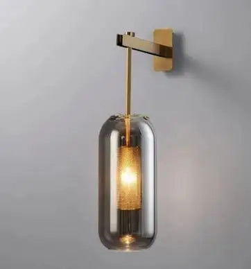 Gold Industrial Wall Sconce
