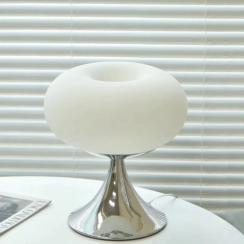 Decorbites™ Cremeglas-Wind-Tischleuchte Vintage für Schlafzimmer Wohnzimmer Nachttischlampe