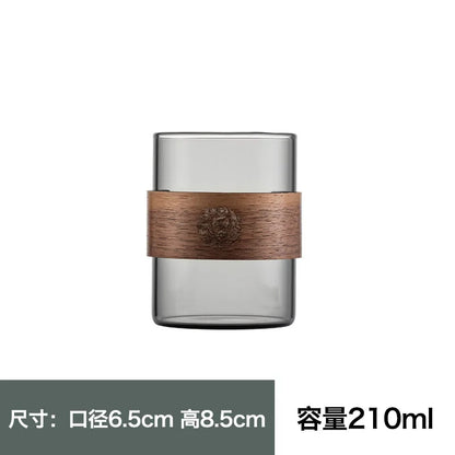 Decorbites™ Japanisches Glas-Teetasse Hitzebeständig Verbrühungssicher Wasser-Kaffee-Becher