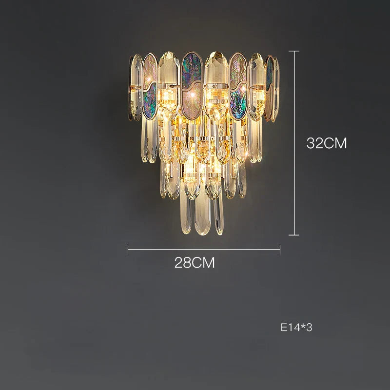 Decorbites™ dimmbare LED-Muschel-Kristall-Leuchter für das Wohnzimmer