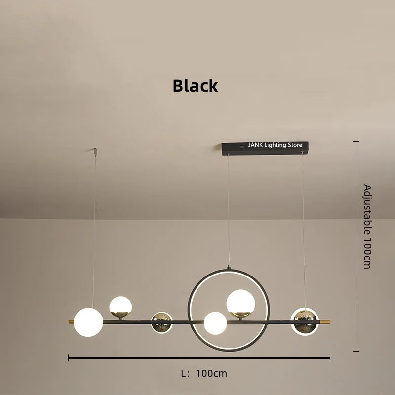 Decorbites™ LED-Langstreifen-Hängeleuchte: Nordisches minimalistisches Design für Wohnzimmer, Restaurant, Bar