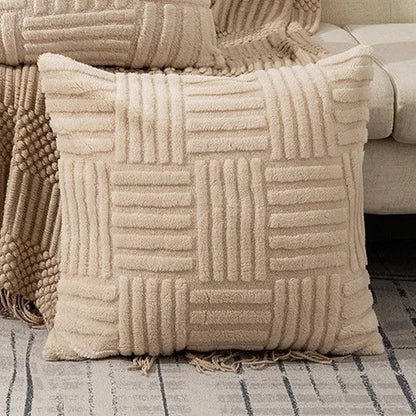 DecorBites™ Geometric Design Cushion Cover Set for Stylish Sofa Decor Home Living