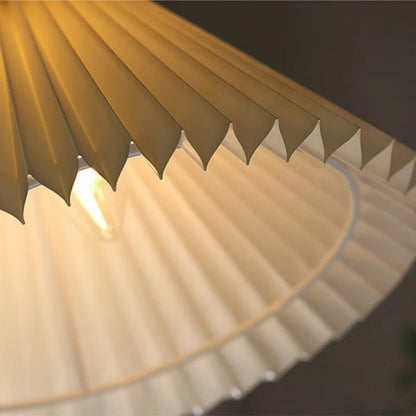 Decorbites™ LED Hängeleuchte aus Walnussholz Japanischer Stil Volant-Stoff Wohnzimmer-Dekoration