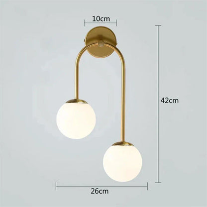 Decorbites™ Glasball-LED-Wandleuchte für modernes Wohnzimmer-Dekor