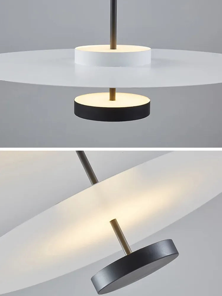 Decorbites™ Schwarze Acryl-Runde Kronleuchter für Heimdekoration und Innenbeleuchtung