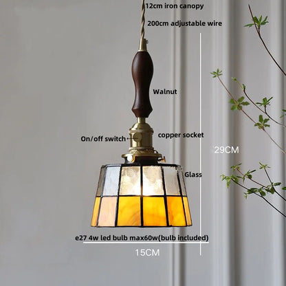 Decorbites™ Kupferknopf-Schalter LED-Hängeleuchte, verstellbare Glas-Esszimmerbeleuchtung