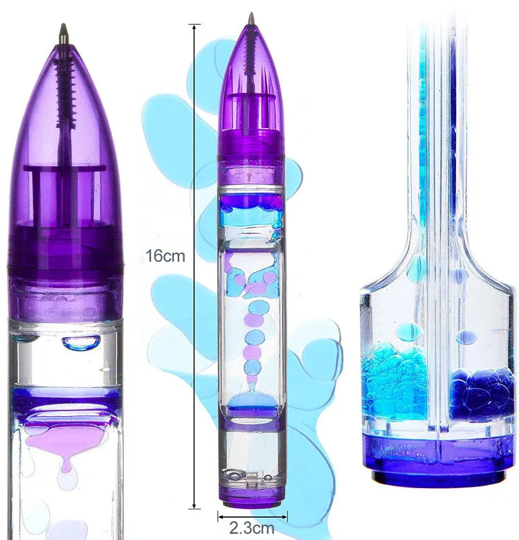 Decorbites™ Liquid Hourglass Pen: Bunte Öltropfen für kreative Entspannung und Dekoration