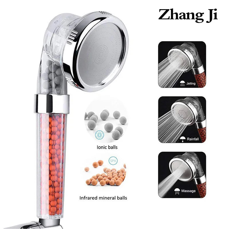 Chrome Spa Anion Shower Head