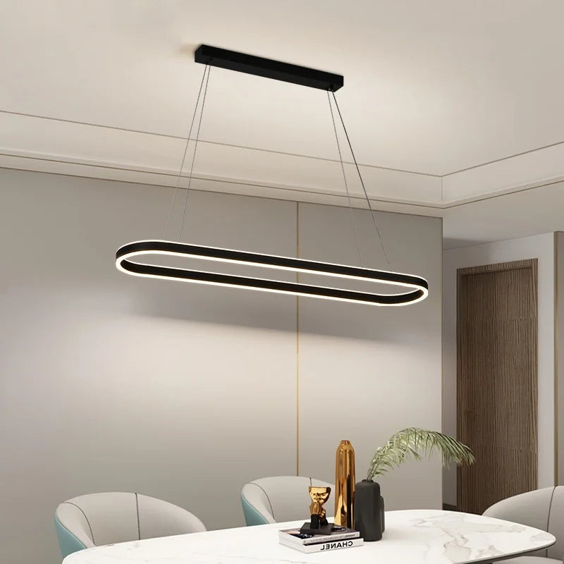 Decorbites™ Kreis-Hängeleuchter mit Dimmbarem LED-Licht für das Moderne Wohnzimmer