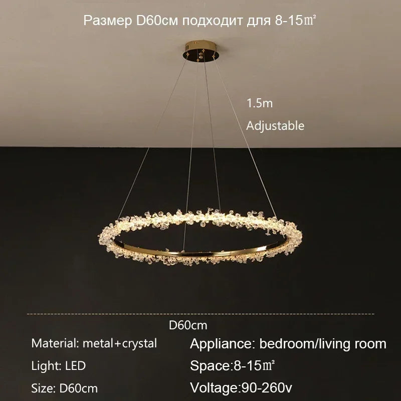 Decorbites™ Kristallanhänger-Lüster Moderne Luxus-Innenraumdekoration Beleuchtung