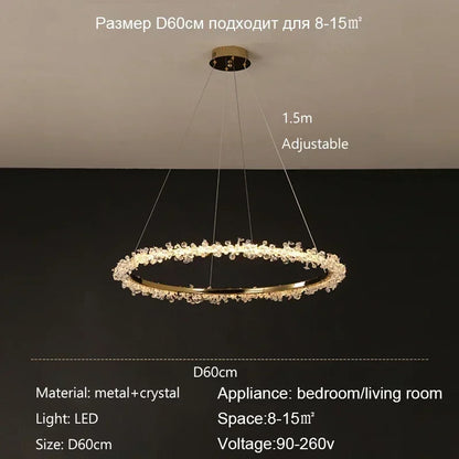 Decorbites™ Kristallanhänger-Lüster Moderne Luxus-Innenraumdekoration Beleuchtung