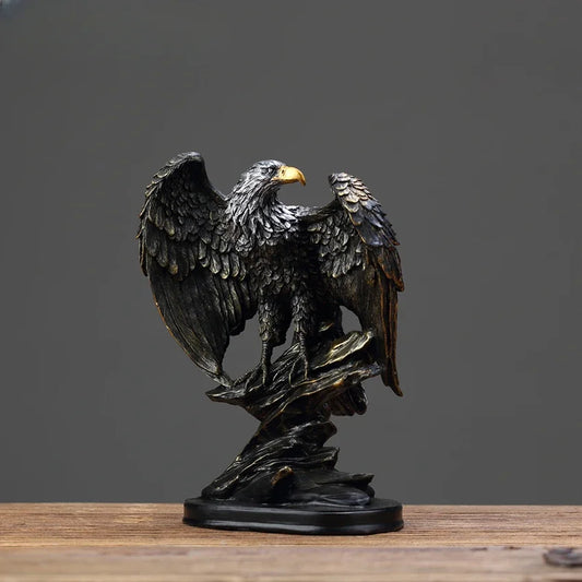Decorbites™ Adler-Statue aus Harz als Dekorationsobjekt für Zuhause und Büro, Symbol für Wohlstand und Macht