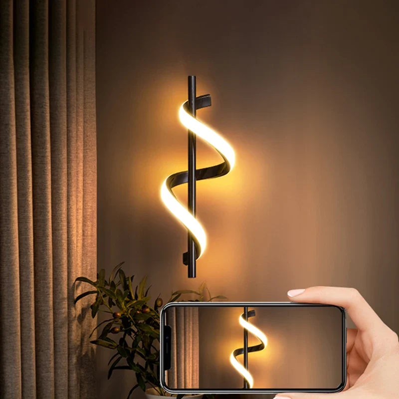 Modern Copper Pendant Light in Black and Gold