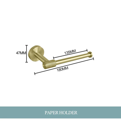 Decorbites™ Gold-Hardware-Set: Handtuchhalter, Toilettenpapierhalter, Bademantel-Haken, Becherhalter