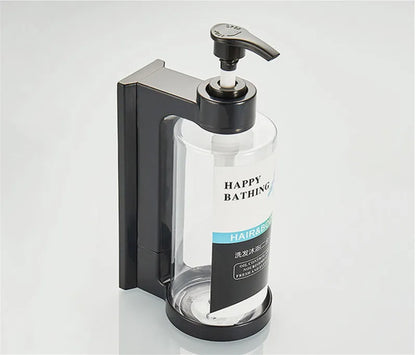 Decorbites™ Bernstein-Seifenspender- & Shampoo-Flaschen-Set für bohrenfreie Badezimmer-Aufbewahrung