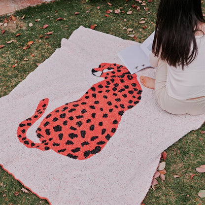 Decorbites™ Haariges Fell-Leopardenmuster-Decke