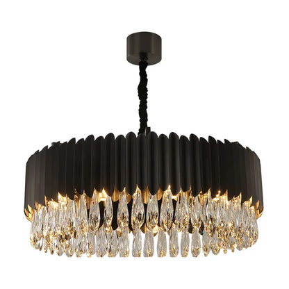 Decorbites™ Crystal 2024 Deckenleuchten: Moderne dimmbare LED-Runde Lampen in Schwarz