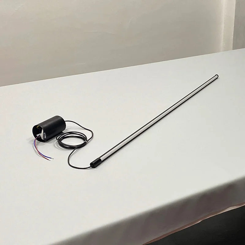 Modern Black Aluminum Linear Pendant Light