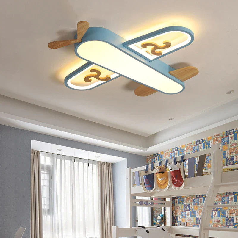 Metal Airplane Pendant Light