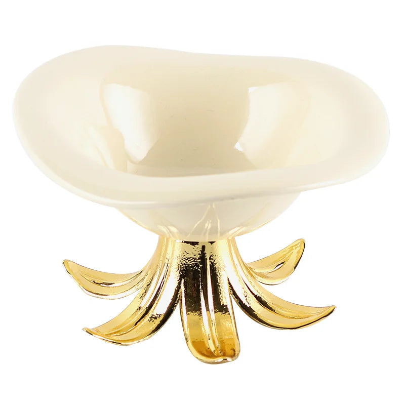Decorbites™ Goldene Äste Keramik Obstteller Tablett Schüssel Heimdekoration Zubehör