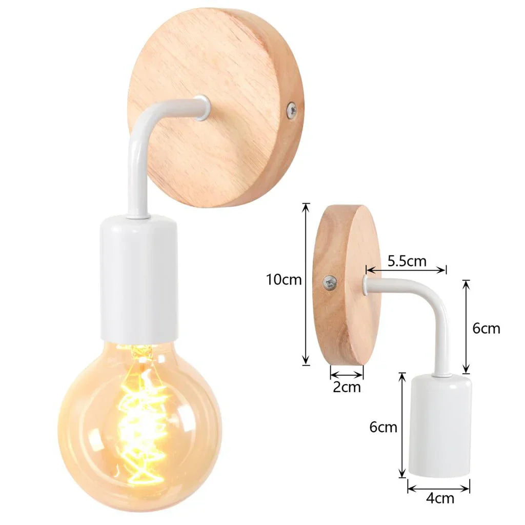 Decorbites™ Industrielle LED Wandlampe Retro-Loft-Lampe E27 Eisenlampenschirm Wandleuchte