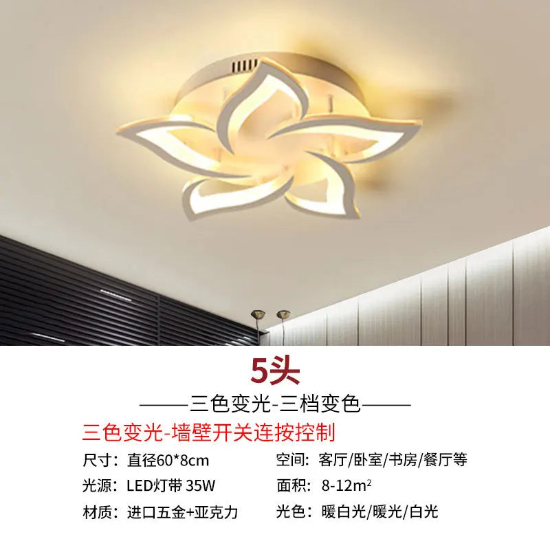 Modern Lotus LED Chandelier