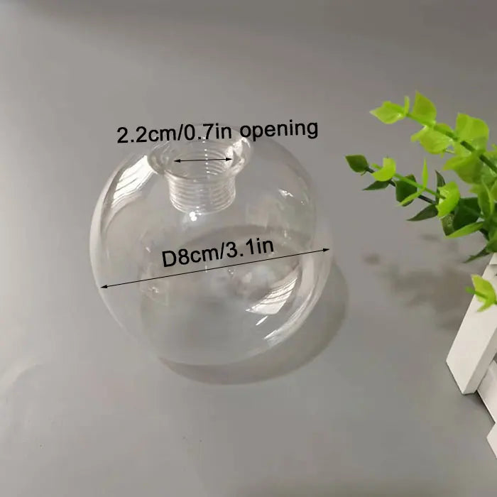 Decorbites™ Klar-Glas-Pendent-Lampenschirm mit 2,2 cm Gewinde für Kronleuchter & Hängeleuchten