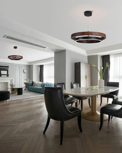 Decorbites™ Doppelt kreisförmige LED-Kronleuchter für Esszimmer, Schlafzimmer, Wohnzimmer – Moderner nordischer Stil
