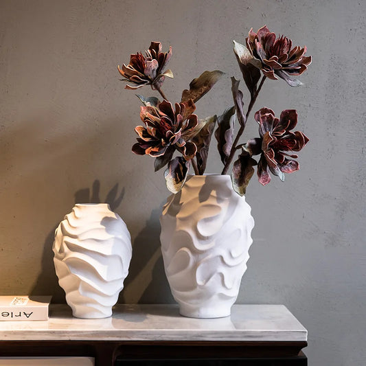 Decorbites™ Geometrische Spirale Keramik Vase Blumentopf, Obstteller, Heimdekoration Zubehör
