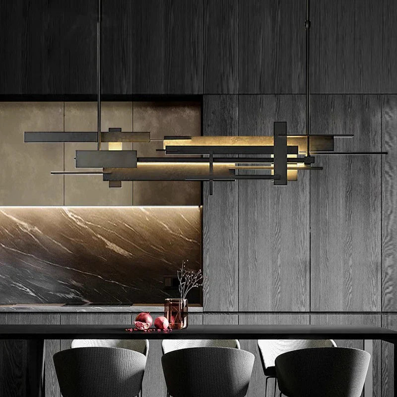 LED Pendant Chandelier Lingte 150cm Black