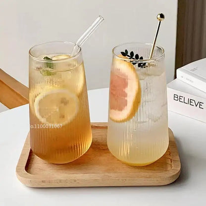 Decorbites™ Glas-Kaffeetassen-Set 500 ml - Retro transparente Teetasse - Trinkgefäß-Kollektion