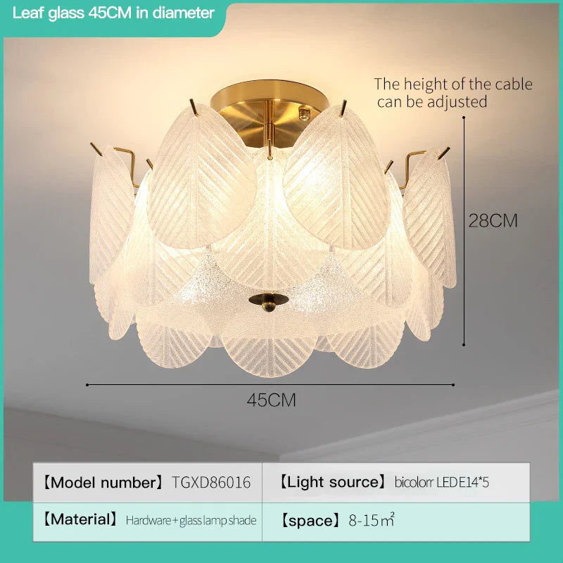 DecorBites™ French Luxury Cream Crystal Living Room Light Modern Simple Net Red