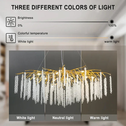 Decorbites™ Kristall-Deckenleuchter für Schlafzimmer und Wohnzimmer