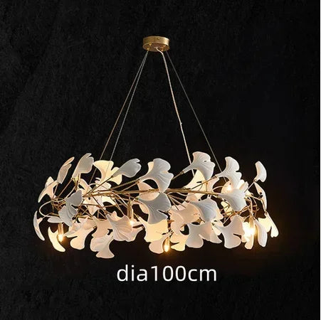 Decorbites™ Ginkgo-Leuchter Villa-Duplex-Pendantleuchte für Wohnzimmer & Hotelfoyer