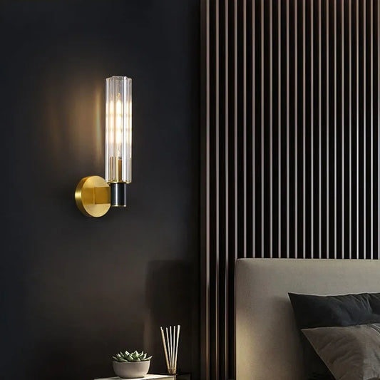 Decorbites™ Luxus Kupfer Wandlampe für Nachttisch, Flur, Lesezimmer, TV-Hintergrund