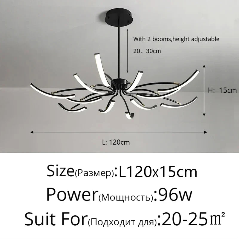 LED Bedroom Study Chandelier