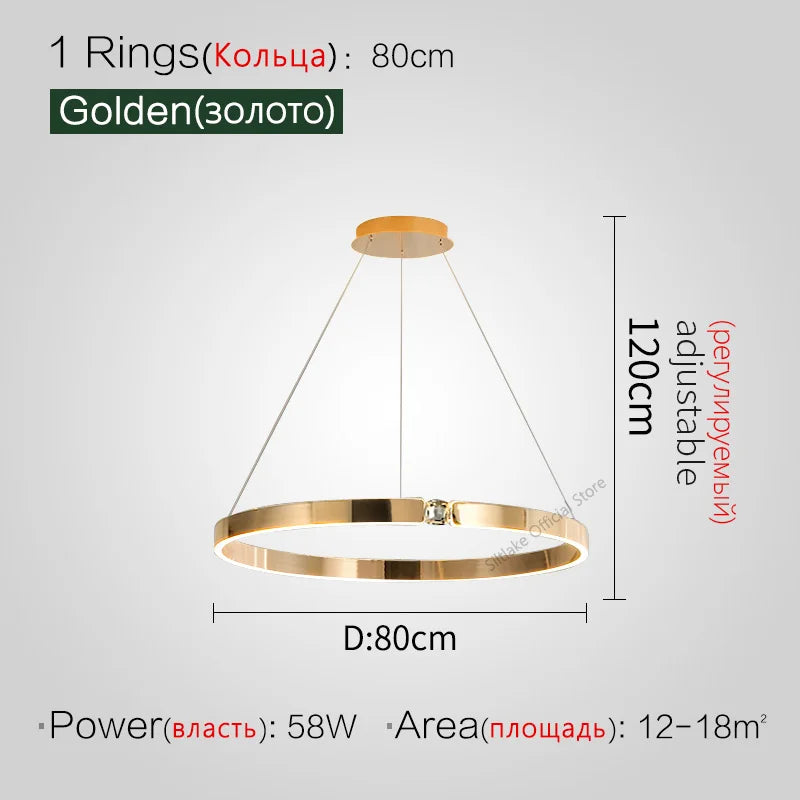 Decorbites™ Diamantring-Lüster | Nordischer Kristall-Schlaf- und Wohnzimmer-Luxusleuchte