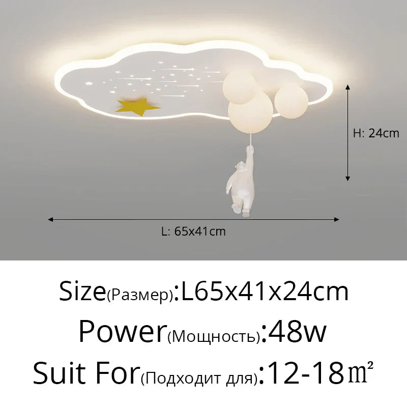 Decorbites™ Wolken-Flugzeug-Lüster: Moderne Deckenleuchten für Kinderzimmer